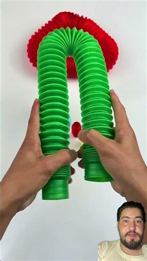 Green va red pops tube crushing #experiements#popstube#shorts