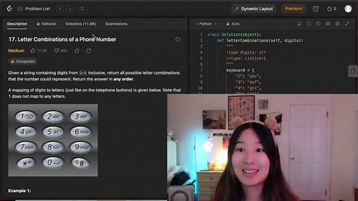 Leetcode question 17 letter combinations of a phone number. This leetcode question is solved using backtracking. Coded using python and it is really easy once you get the hang of the concept. The concept has a template that I go over in this tiktok. Enjoy!!! #leetcode #lcquestion #leetcodelettercombinationsofaphonenumber #technicalinterview #faang #softwareengineer #computerscience #csmajor #softwaredev