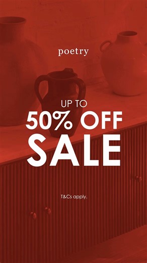 Our biggest sale of the season has arrived. Treat yourself and save on jackets, tops, shoes and more https://bit.ly/4c9abuT | Poetry Stores