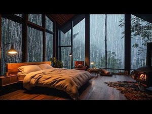 Rain Sounds for Sleeping No Ads - Heavy Rain and Intense Thunder for Deep Sleep, Focus Boost
