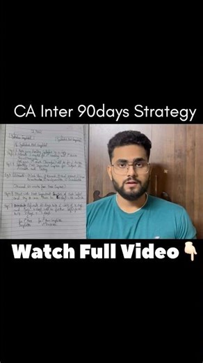 Clear CA Inter in 90 Days! 📚 | Jan 26 Attempt Strategy #shorts #cainter