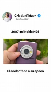 📱✨ El rey de los celulares en 2007… el Nokia N95. Un teléfono que parecía tenerlo TODO: cámara de 5MP con lente Carl Zeiss 🎥, GPS integrado 🌍 y hasta slider doble para música y multimedia 🎶. Hoy suena retro, pero en su momento era pura innovación. #Ridzer #CristianRidzer #NokiaN95 #RetroTech #CelularesLegendarios | Cristian Ridzer Android