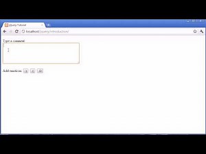 jQuery Tutorial - 192 - Textarea emoticon text inserter Video Lecture - Computer Science Engineering (CSE)