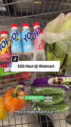 $20 Walmart Grocery Haul for Weekly Essentials