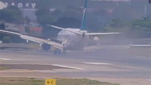 WestJet flight experiences 'hard landing,' leaving a trail of smoke