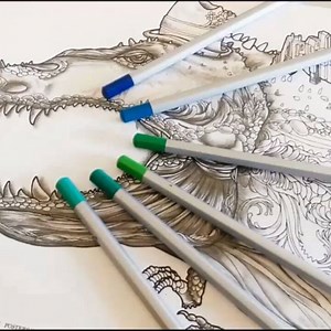 This is the making of my #T-Rex #illustration from my #awesomebeasts posters as promised. Ready to colour and available in half #greyscale and & pure #lineart too. I hope you like him, he's very detailed and intricate. Download and #colour at www.cdkingbooks.com . If you like my videos, please show your support and subscribe to my Youtube channel using the sign-up button below.Thanks, Chris. :-) #trex #colouring #coloring #coloringbook #colouringbook #instacolor #instaart #penandink #penandinkdr