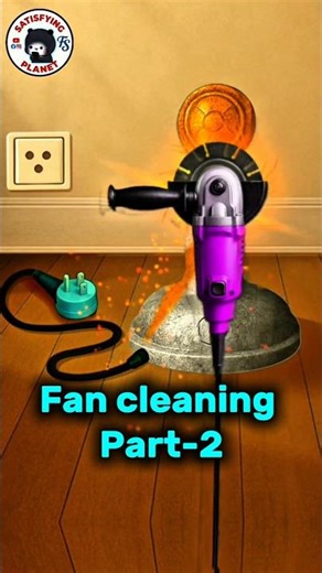 Part-2💥| Satisfying fan cleaning 🔥#satisfying #oddlysatisfying #cleaning #asmrsounds #shorts