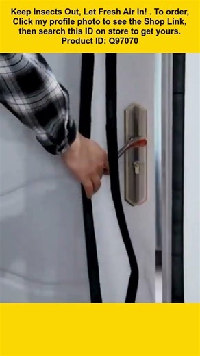 Magnetic Screen Door Mesh Netting with Auto-Close.