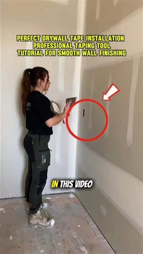 Perfect Drywall Tape Installation | Professional Taping Tool Tutorial for Smooth Wall Finishing