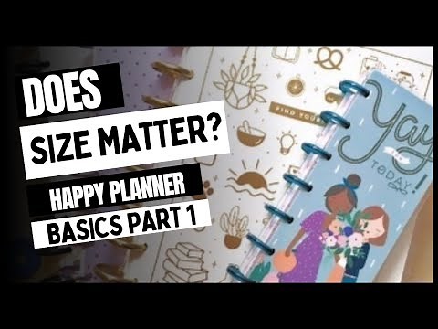 HAPPY PLANNER BASICS | LET’S TALK ABOUT SIZE | A guide to planner & disc size for new planners