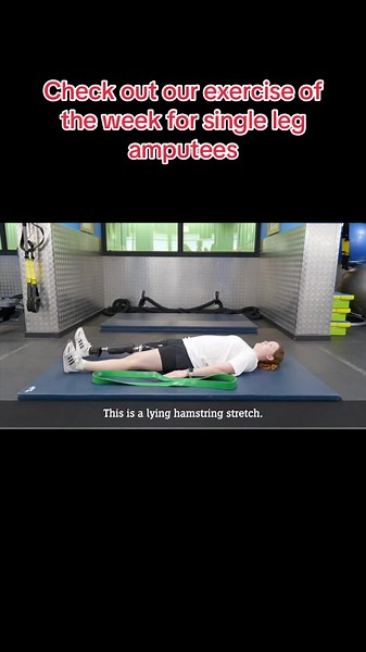 Check out our exercise of the week! DISABILITY - Single Leg Amputee EXERCISE - Lying down hamstring stretch EQUIPMENT- Band LOCATION- Gym, Home, Outdoor Muscle - Hamstrings BENEFIT - Mobility and flexibility Give it a try and let us know how you get on 👇 Give it a try! #singlelegamputee #exerciseoftheweek #hamstrings