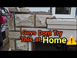How To Install Super Heavy Precast/How To Lay Stone , DIY