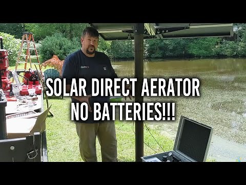 Solar Pond Aeration with NO BATTERIES!