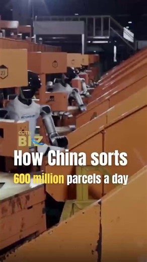 How does China sort 600 million parcels a day?Bringing robots into parcel-sorting lines is yet another vivid example of how technology is transforming industries and improving everyday life.