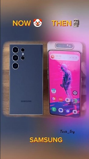 Samsung New Vs Old Nostalgia Model #samsung #tech