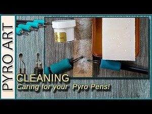 Pyrography: How to Clean Your Optima and other wire tip Wood Burning pens safely!