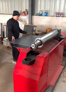 6.1M views · 10K reactions | Automatic_CNC_two_axis_plate_rolling_machine,_no_straight_edge_rounding | Obfsduo | Facebook