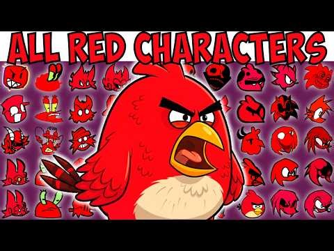 ALL RED CHARACTERS | FNF Character Test | Gameplay VS Playground