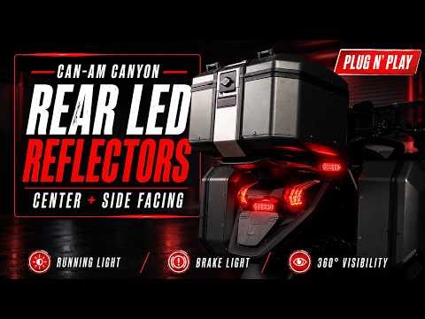 Rear and Side Facing LED Reflectors for the Can-Am Canyon