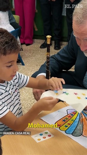 La 'historia de amor' que descubrió el Rey en un colegio de Ceuta