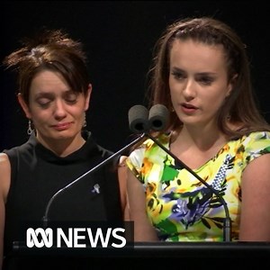 "To the world you may be one person, but to our family you were the world, rest in peace my guardian angel." Slain Queensland police officer Senior Constable Brett Forte's daughter Emma paid tribute to her father at his funeral. Read the story: http://ab.co/2qVmWmc | ABC News