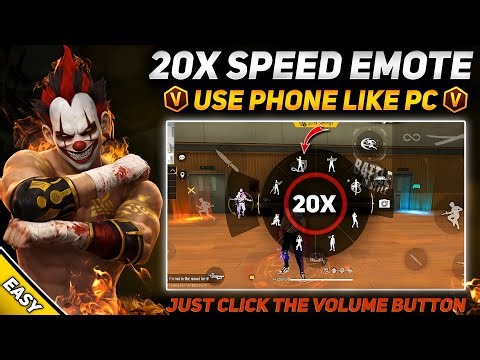 Free Fire Fast Emote 2026 | Volume Button দিয়ে PC এর মতো Fast Emote Trick 🔥
