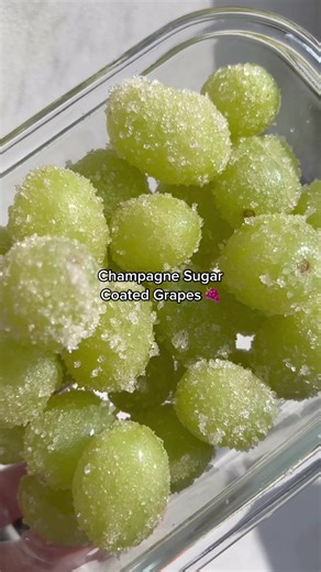 Irresistible Champagne Sugar Coated Grapes Recipe