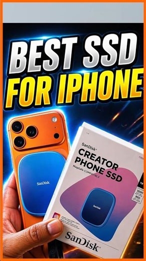 Best SSD for iPhone ⚡ SanDisk External SSD #iPhoneSSD #externalssd