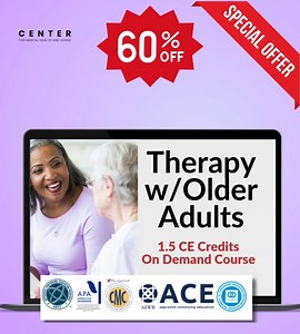 Older adults are seeking therapy more than ever before. And yet… most therapists were never trained to work with them. That means older adults—navigating loss, trauma, chronic illness, loneliness, and major life transitions—are showing up in therapy... And too many therapists feel unsure how to help. But not you. Not anymore. We created a 90-minute CE course to change that. 🎓 Becoming an Aging-Informed Therapist (1.5 CE Credits) ✔️ Learn 5 must-have clinical skills to confidently support older 