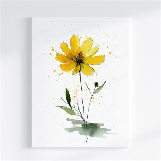 Red Cosmos Flower Explosion - Lush Color Botanical Print, Modern Floral Wall Art, Vibrant Bloom. Instant Download. - Etsy