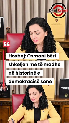 Hoxhaj: Osmani bëri shkeljen më të madhe në historinë e demokracisë sonë