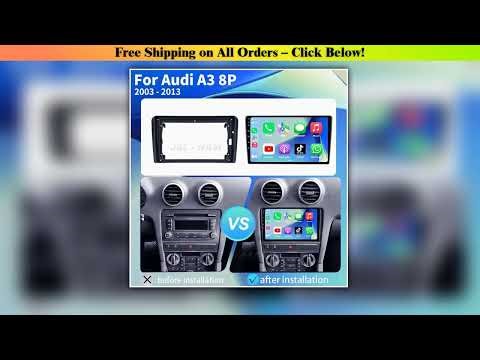 Android 15 Carplay Auto For Audi A3 8P 2003-2013 Car Radio 2din Multimedia Player GPS Navigation