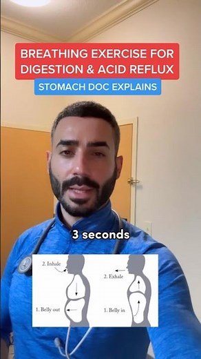 5 minute heartburn relief with this breathing exercise #heartburn #gerd #acidreflux #guthealth