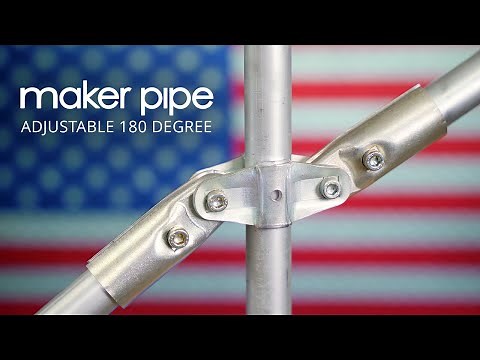Adjustable 180 Degree Connector Overview & Assembly | Maker Pipe