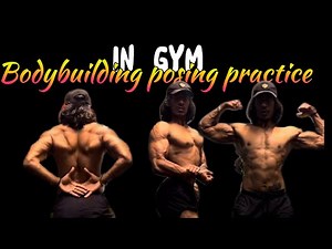 One of the best BODYBUILDING posing practice in gym