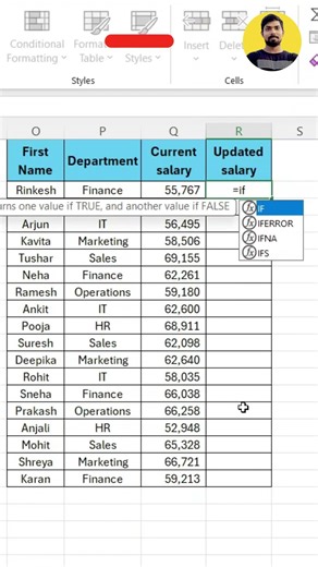 IF Formula in Excel #excel #exceltips #shorts #exceltutorial #msexcel #msexcelfullcourse #formula