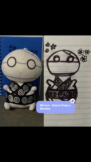 Cute Mii-kun Art Inspired by 'How to Keep a Mummy'