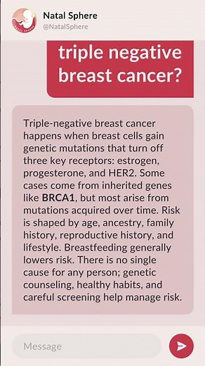 What causes triple negative breast cancer?