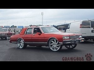 71 Donk and 87ChevyThang Box Chevy on 26" Forgiatos @ Stuntfest 2k14