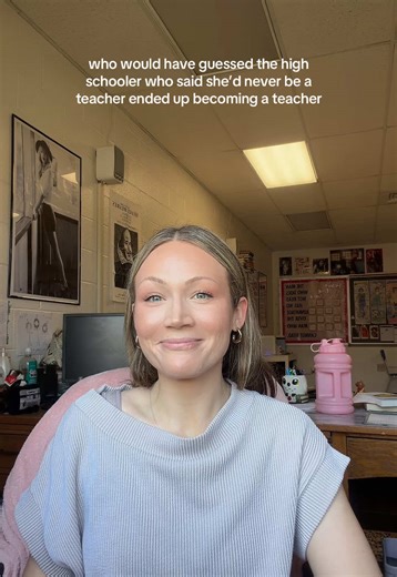 Sophomore me would simply not believe it but adult me is so happy — #highschoolteacher #teachertok #teacherlife #youngteacher #teachersoftiktok