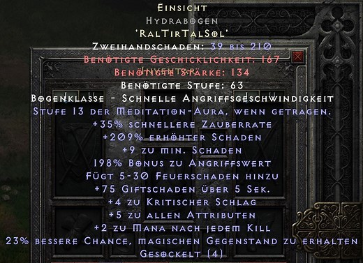 Diablo 2 Resurrected: Runenwort Einsicht auch auf Bögen anwendbar