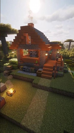 Minecraft Survival House 🏡 Savanna Build | Tutorial?