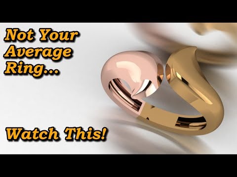 💍How I Crafted This Fluid Gold Ring | Jewelry Design Tutorial.