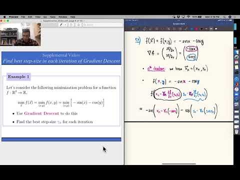 MAT341 (Computational Math): Finding the *best* step-size for each iteration of Gradient Descent