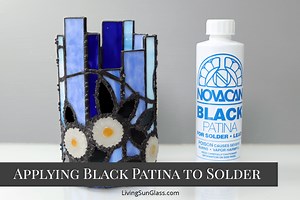 Applying Black Patina to Solder - Living Sun Glass