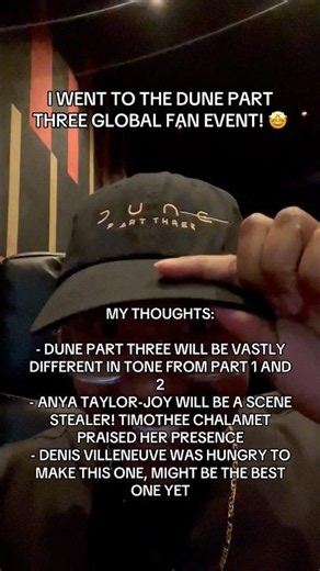 3 HUGE REVEALS FROM THE DUNE PART THREE FAN EVENT! 🤯