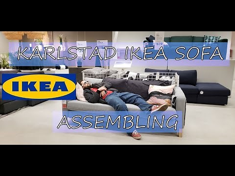 #ikea #taskrabbit How to Assemble Karlstad Sofa Ikea/ How to make money with Ikea