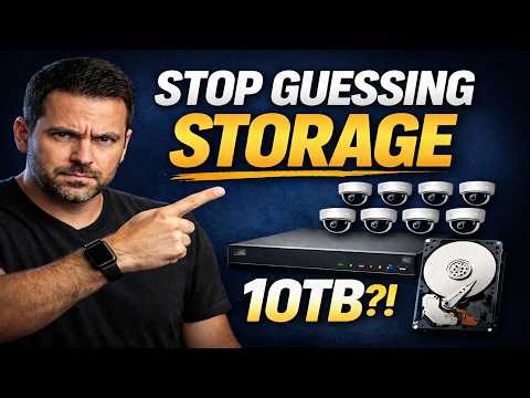 How to Calculate NVR Storage for 8 Cameras (Real Numbers for Small Businesses)