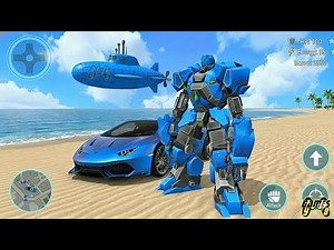 Submarine Robot Transform Wars: Car Drone Submarine Robot Game 2026 Part 3 - Android Gameplay