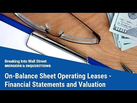 On-Balance Sheet Operating Leases - Financial Statements and Valuation